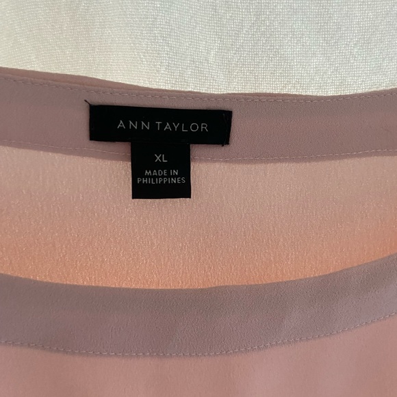 Ann Taylor Pink Blouse XL - Picture 3 of 4